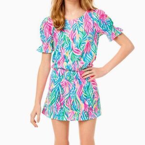 Lilly Pulitzer Mini Adley Skort Romper in Size 8-10 (Large)
